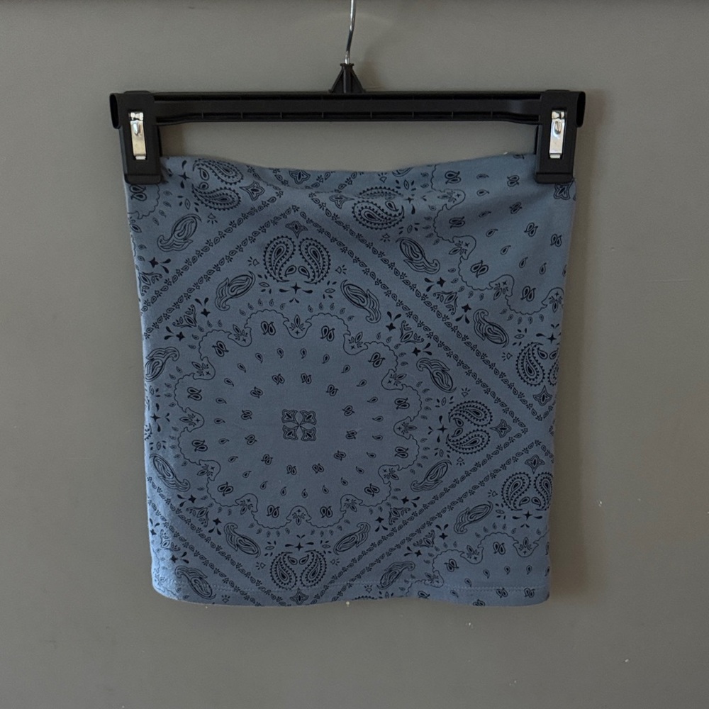 Wild Fable Blue Patterned tube top. Never used!!